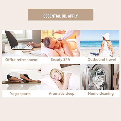 Lucoss Aceites Esenciales 100% Natural Puro Aromaterapia Aceite Aromático,10ml(Clavo,Limón,Toronja,Hierba de limón,Eucalipto,Menta)