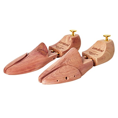 Lumaland Horma de Zapatos de alta calidad para hombres y mujeres en madera de cedro con doble resorte Unisex talla 38/39