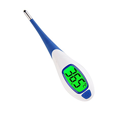 Lunasea Termómetro digital de precisión 3 en 1, con pantalla LCD retroiluminada para niños y adultos