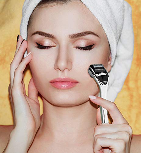 Lunata (Upgrade 2019) Dermaroller 0,25mm (540 agujas de acero inoxidable), Derma Roller, Dispositivo Médico Clase I, con Marcado CE