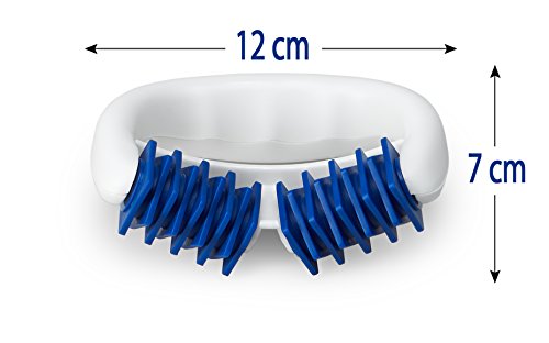 Lunata (Upgrade 2019) Rodillo de Masaje anticelulítico, Cepillo de Masaje contra la Piel de Naranja, dispositivo de masaje contra la Celulitis, Azul