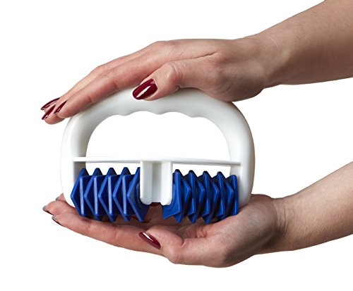 Lunata (Upgrade 2019) Rodillo de Masaje anticelulítico, Cepillo de Masaje contra la Piel de Naranja, dispositivo de masaje contra la Celulitis, Azul
