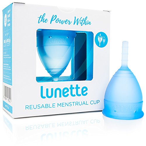 Lunette Copa menstrual reutilizable - Azul - Modelo 1 para flujo ligero (EN versión)