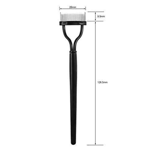 Lurrose 2 unids pestañas peine rizadores cepillo rimel aplicador separador de pestañas ceja cepillo de aseo herramienta