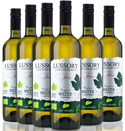 Lussory Chardonnay Orgánico | Vino blanco Sin alcohol caja de 6 ud