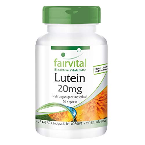Luteína 20mg microencapsulada - Luteína y Zeaxantina - Dosis elevada - 90 Cápsulas - Calidad Alemana