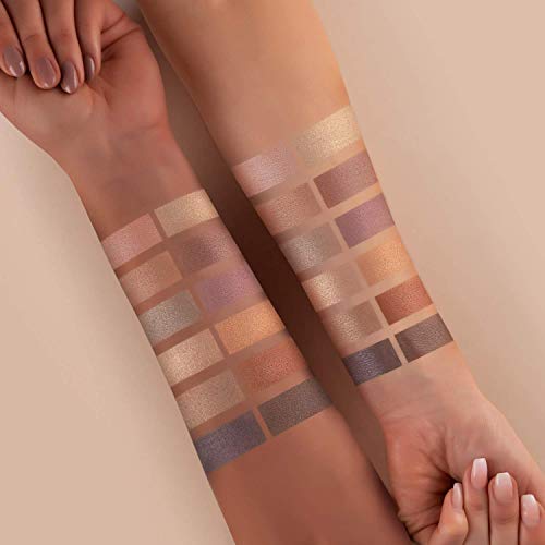 Luvia Daily Elegance - Paleta de sombras de ojos con purpurina, multicolor, 12 colores brillantes glamurosos, en caja de regalo limitada, vegano