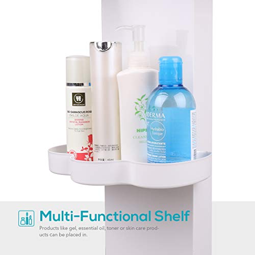 LUVODI Carrito de Belleza con Ruedas Carrito de Hierro para Equipo de Belleza Carro de Mantenimiento para SPA Peluquería Salón de Belleza Hogar Carga Máx 65kg