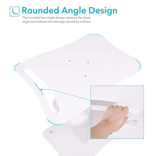 LUVODI Carrito de Belleza con Ruedas Carrito de Hierro para Equipo de Belleza Carro de Mantenimiento para SPA Peluquería Salón de Belleza Hogar Carga Máx 65kg