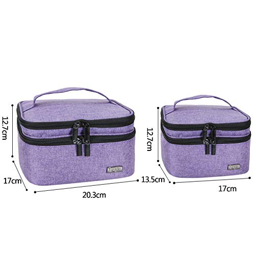 Luxja Caja para Aceite Esencial Organizador para Aceite Perfumado y Accesorios（20 Botellas）Sin Accesorios