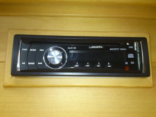 LUXUS - Cabina de sauna infrarrojos para 2 personas (MP3, CD, radio, ionizer, lámparas LED, 1750 W)