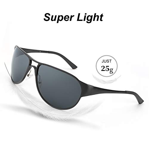 LVIOE Fotocromaticas Gafas de Sol Hombre Polarizadas Clásico Al-Mg Aleación 100% UVA & UVB Protección de Conducción Pesca