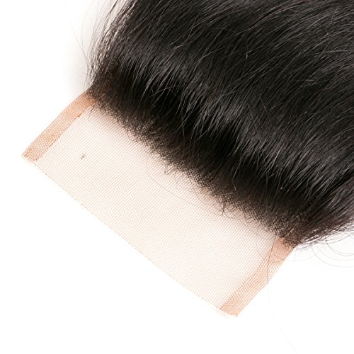 LVY tissage bresilien en lot avec closure 8A cabello lacio brasileño virgen 3 paquetes con cierre de encaje extension pelo natural humano 20 20 20+18 pulgada
