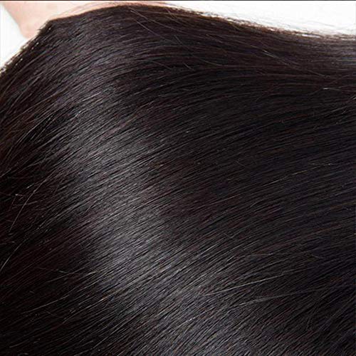 LVY tissage bresilien en lot avec closure 8A cabello lacio brasileño virgen 3 paquetes con cierre de encaje extension pelo natural humano 20 20 20+18 pulgada