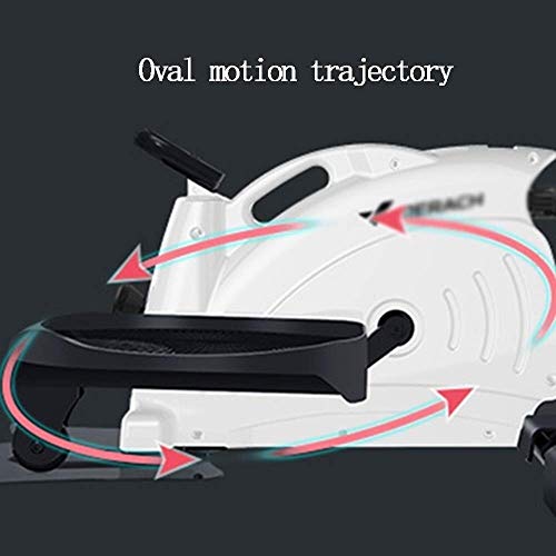 LYATW Sentado Paso a Paso, Paso a Paso aeróbico Inicio Mini Entrenador elíptico de Cubierta Dispositivos de Pantalla pequeña y de Alta definición de Pantalla de Tubo de Estufa Máquina
