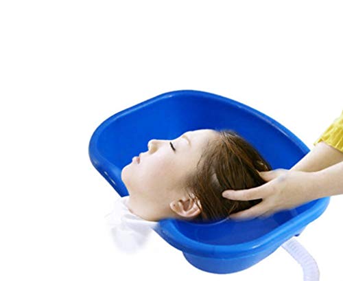 LYX@ Lavamanos, cama, paciente, lavabo, paciente de mediana edad, hemipareos, productos para el cuidado del hogar, ancianos, camas especiales, champú, engrosamiento, mujeres embarazadas, cabello azul,