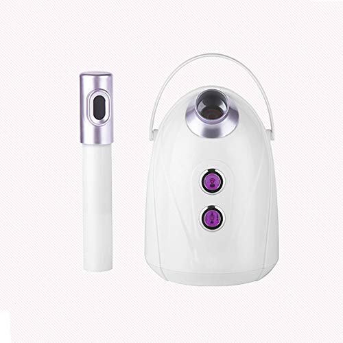 LYXC Caliente y frío Vapor facial, aromaterapia vapor rotativo Boquilla Nano iónico facial hidratante, Profesional de Spa Sauna y el aceite esencial hidratante spray instrumento de la belleza