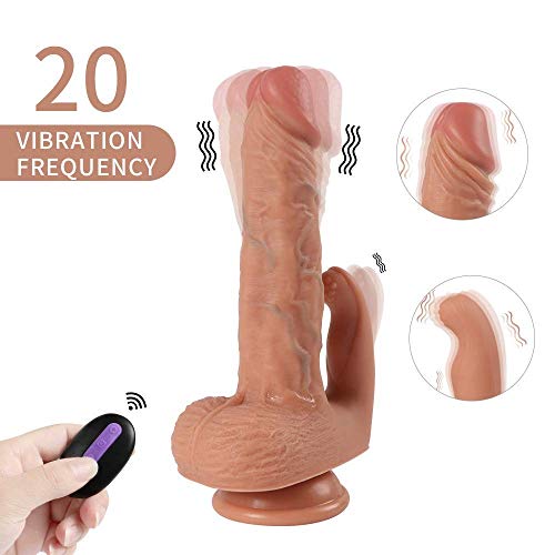 LYZ-lovem Ġràndęs Cônșộlạdôręș Ręạlīstạș Sęxúàlęș mújęr vībrādőr con Vîbrạdọr çlîtọrîș,Pen-es de Doble Silicona,con Màndô Distañcia 20 Modos Vibrạción para Ręālīștā ÇlīΤørīș Y Pųñtọ Ġ,22cm