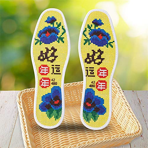 LZLHYH Las Plantillas Unisex Absorben El Sudor Y Respiran para Hacer Que Los Pies Sean Más Cómodos, Las Plantillas De Boda Chinas Son Adecuadas para Calzado Deportivo Y Zapatos para Correr,D,36