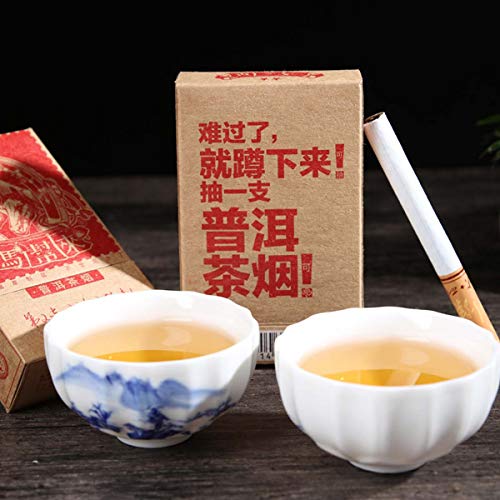 Mabanglai puerh Té Cigarrillos sin tabaco no nicotina Té verde Puer Té Té crudo Árboles viejos Pu erh Té Peso neto 30 g / bolsa (0.066LB) (1)