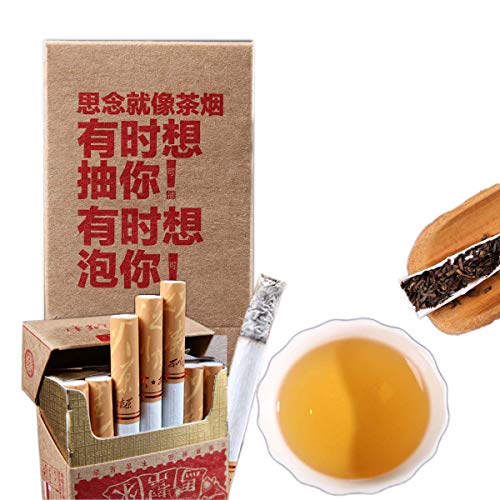 Mabanglai puerh Té Cigarrillos sin tabaco no nicotina Té verde Puer Té Té crudo Árboles viejos Pu erh Té Peso neto 30 g / bolsa (0.066LB) (1)