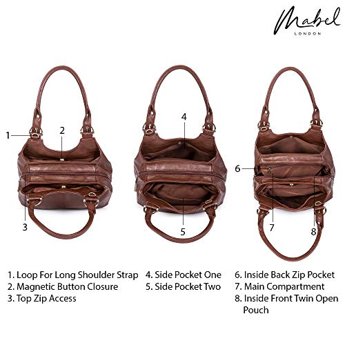 Mabel London - Bolso al hombro de Sintético para mujer Dorado Oro (metálico). talla única