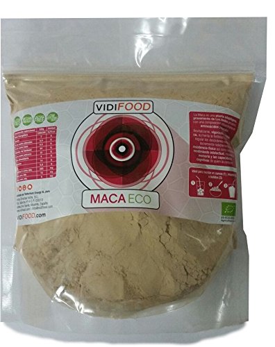 Maca ECO en Polvo - 500g - Fuente de Aminoácidos, Fibra y Vitaminas - Alta calidad - 100% Natural - Superalimento Saludable para Musculación y Recuperación, Aumenta la Energía y niveles Hormonales.