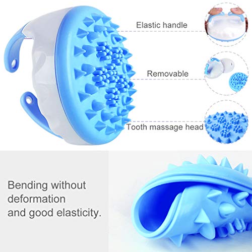 Macallen Conjunto de Ventosas Anticelulíticas con 3 Ventosas de Silicona y 1 Cepillo de Masaje, Ventosas de Vacío de Terapia Para Quemar Grasas y Cuidar el Cuerpo Azul