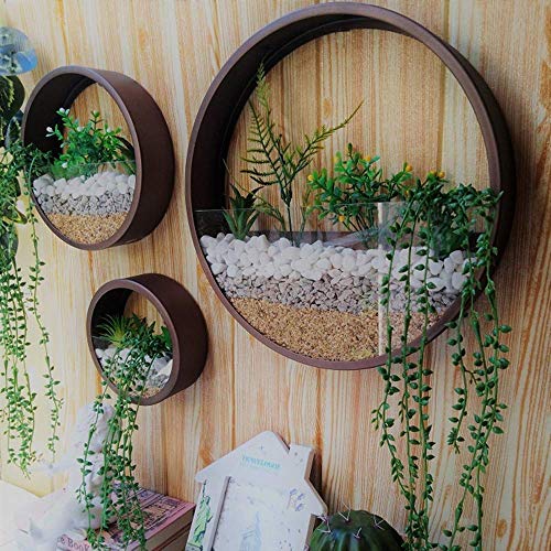 Macetas Pared Metal Jarrones Colgantes, interior plantas Recipientes Maceteros Pequeños Resina para Hierbas Flores Plantas Casa y Jardín Porche Boda Pared Decorativos Uso en Interior Exterior