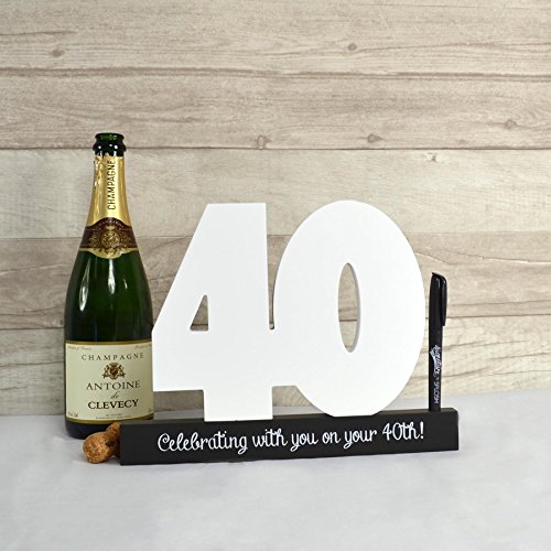 madera 40 cumpleaños Números