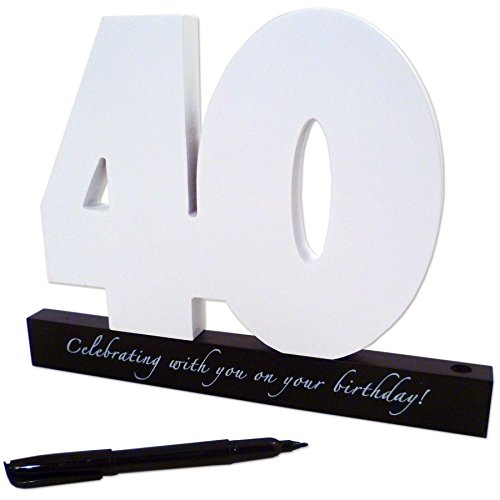 madera 40 cumpleaños Números