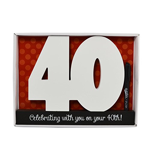 madera 40 cumpleaños Números