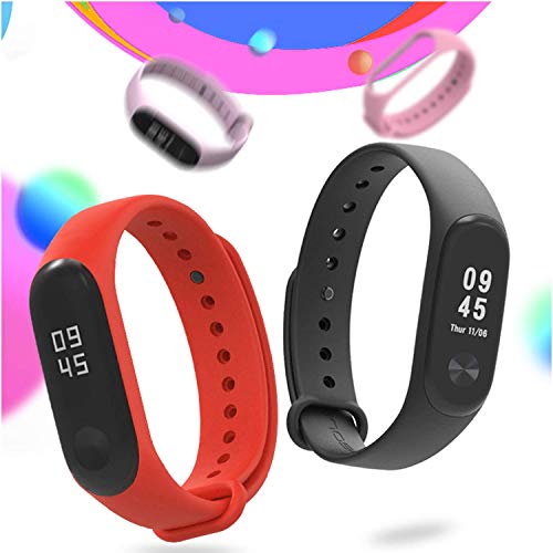 Madozon 13 Piezas Correas para Xiaomi Mi Band 3 /Mi Band 4 Pulsera Reloj Silicona Banda para Mijia Mi Band 4-13 Colores
