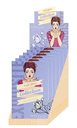 MAGIC STUDIO Pin Up Full Face Collection Makeup Case - Contains: 30 Eyeshadow, 4 Lipstick, 9 Lip Gloss, 5 Nail Polish