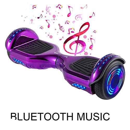 Magic Vida 6.5´´ Patinete Eléctrico Bluetooth Scooter Monopatín Auto-Equilibrio Patín (Negro)