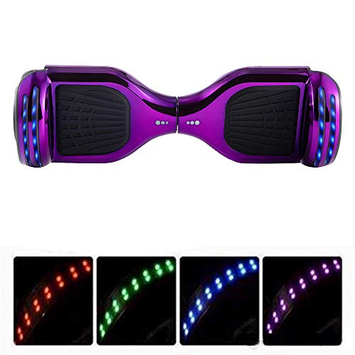 Magic Vida 6.5´´ Patinete Eléctrico Bluetooth Scooter Monopatín Auto-Equilibrio Patín (Negro)