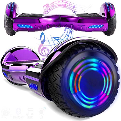 Magic Vida 6.5´´ Patinete Eléctrico Bluetooth Scooter Monopatín Auto-Equilibrio Patín (Negro)