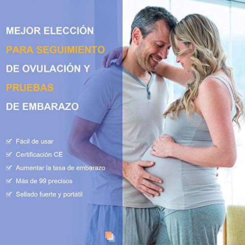 Magichome 21 Tests de Ovulación 25 Miu/Ml, Tiras De Prueba De Ovulación(Lh), y 7 Extremadamente Temprano Tests de Embarazo HCG 25 mIU/ml Sensible y Preciso Resultados