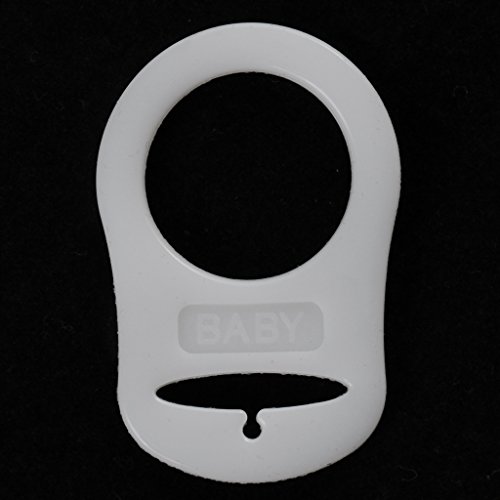 MagiDeal 10pcs Anillo De Silicona Chupete MAM Botón Simulado Adaptador Clip De Sujeción - Fluorescente