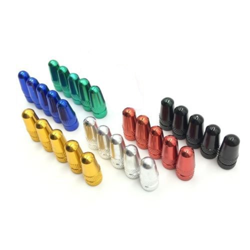 MagiDeal 5Pcs Tapa de Válvula de Aire Guardapolvo Llantas Neumáticos para Bici Bicicleta Rojo