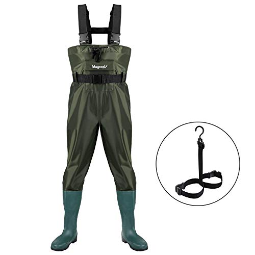 Magreel Vadeadores de Pesca con Botas Impermeables para Pescar Caza Waders Transpirables Ropa Pantalones para Pescador Hombre y Mujer, Material Seguro y Duradero (EU 40 / UK 6)