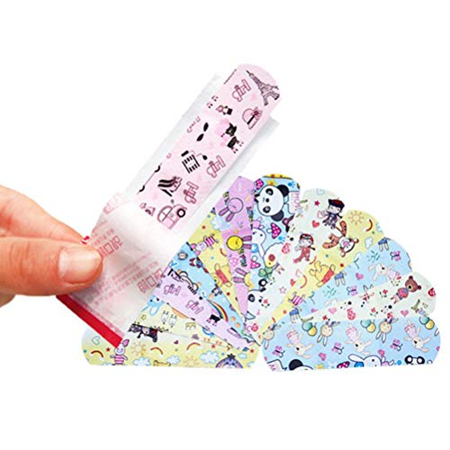 MAICOLA 120pcs de los niños de Primeros Auxilios yesos niños tirita Hemostasia Dibujos Animados tirita Transpirable Vendaje Adhesivo
