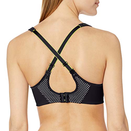 Maidenform Custom Lift Underwire Bra Sujetador Deportivo, Negro (Black/Reflector Green), (Talla del Fabricante: 90C) para Mujer