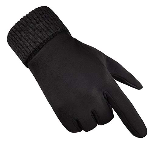 Maliyaw Guantes cálidos de Invierno Guantes a Prueba de Viento Resistentes al frío Guantes de Bicicleta de Deportes al Aire Libre Guantes Antideslizantes de Pantalla táctil