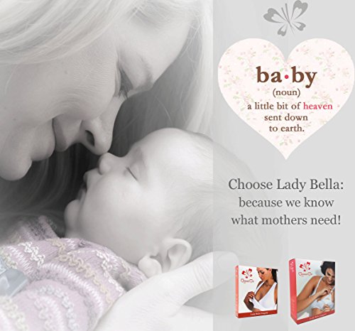 Mamma MIA Fashion PA0853 Sujetador de Lactancia Maternidad y Premamá Made in Italy de Algodón Hipoalergénico Suave Sujetador con Espalda Tipo Chaleco de Encaje sin Ganchos y Copas Preformadas sin Aro