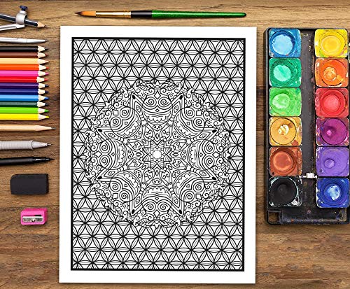 Mandalas Complejos: Libro De Colorear Para Adultos