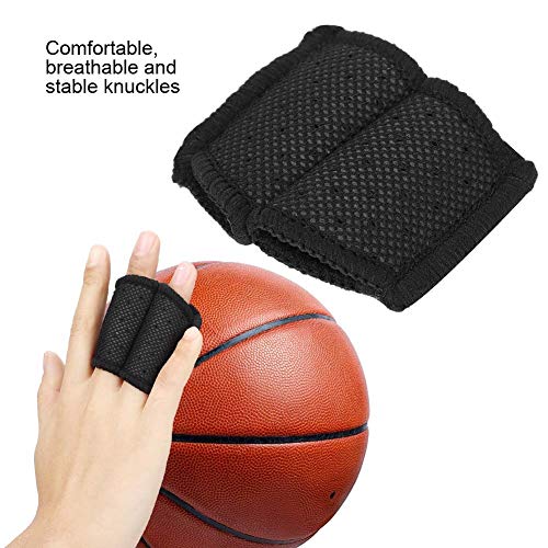 Manga de dedo, dedos elásticos Soporte de manga Protector de dedo Ayuda deportiva Artritis Banda envuelve Protector Baloncesto Tratamiento de dedos Protector de férula Remedio casero