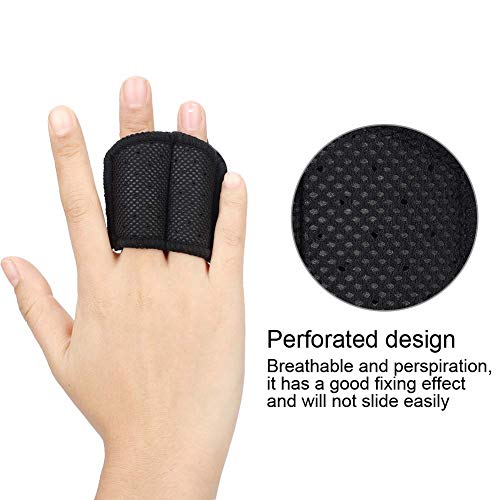 Manga de dedo, dedos elásticos Soporte de manga Protector de dedo Ayuda deportiva Artritis Banda envuelve Protector Baloncesto Tratamiento de dedos Protector de férula Remedio casero