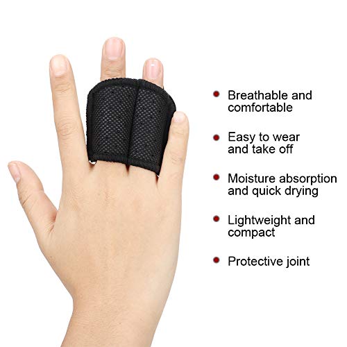 Manga de dedo, dedos elásticos Soporte de manga Protector de dedo Ayuda deportiva Artritis Banda envuelve Protector Baloncesto Tratamiento de dedos Protector de férula Remedio casero