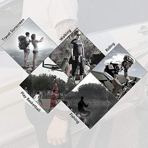 Mangas Tatuajes, Yuccer 6 PCS Tatuaje Temporal Brazo Medias Mangas para Brazos Manguito Ciclismo Nylon (Gris)